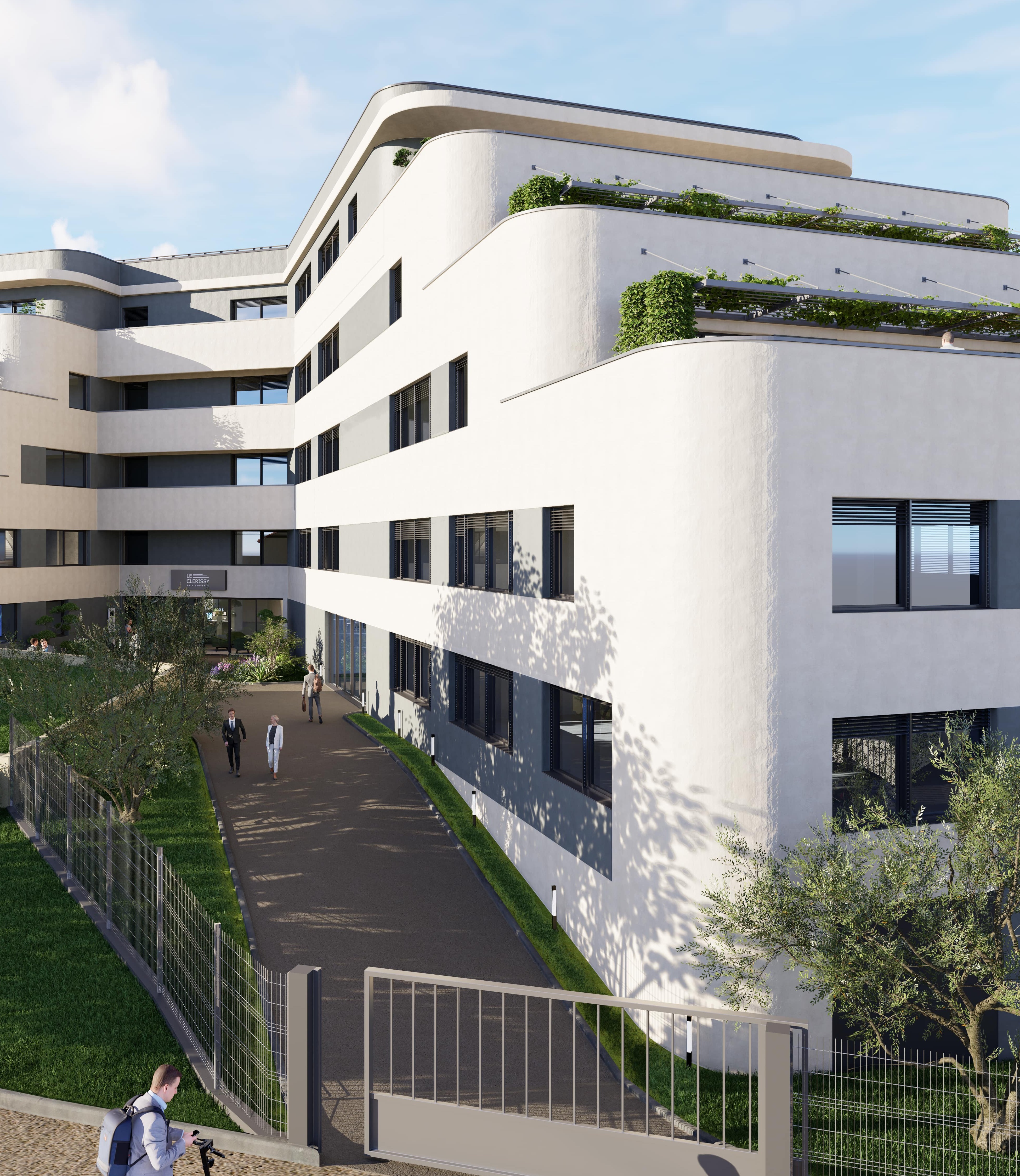 ab3d design - Réalisation d'un immeuble de bureaux en partenariat avec le groupe CARRE BLEU et VINCI IMMOBILIER ADIM PROVENCE - Marseille